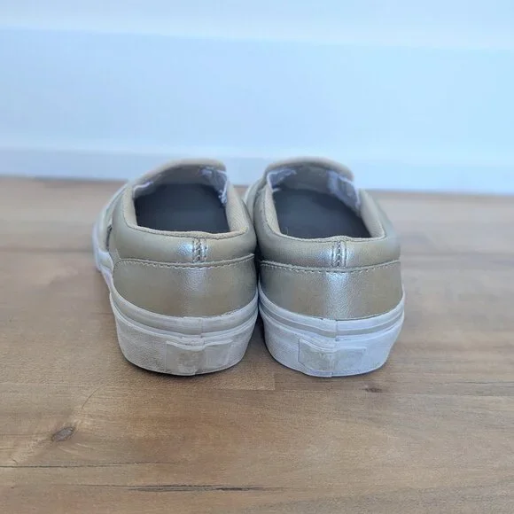 VANS Classic Leather Metallic Slip-Ons - Size 12 Little Kid - Picture 5 of 8